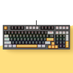 98-Keys Ergonomic Gamer Mechanical <strong>Keyboard</strong> Compact Layout Wired Color Lighting ABS <strong>Numeric</strong> <strong>Keypad</strong> for Office Gaming - Product Image 5