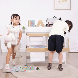 Boori Nursery Đồ Nội Thất Chuyển Đổi 3 Trong 1 Bằng Gỗ Ốc Đảo Hình Bầu Dục Cot Bé <span class=keywords><strong>Crib</strong></span> Phổ 6 Ngăn Kéo Ngực Natty Lưu Trữ Changer - Product Image 5