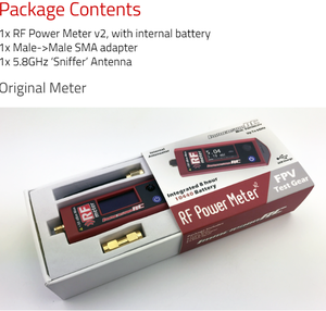 ImmersionRC RF Power Meter <strong>V2</strong> 2.1Integrated 8 Hour Battery Touch-<strong>Free</strong> Race Compliance for RC Drone Models Multicopter Spare Part - Product Image 6