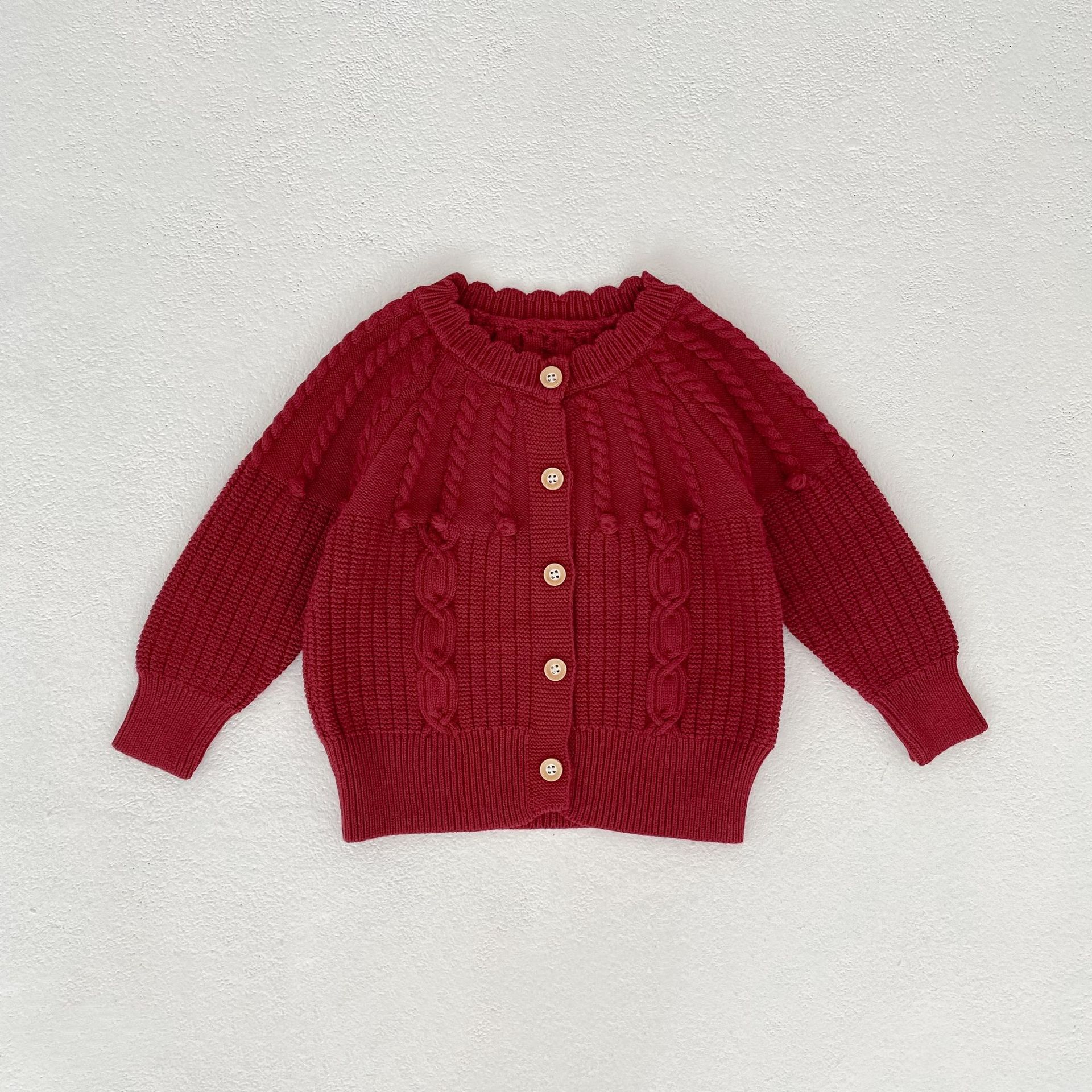 Abrigo rojo uva