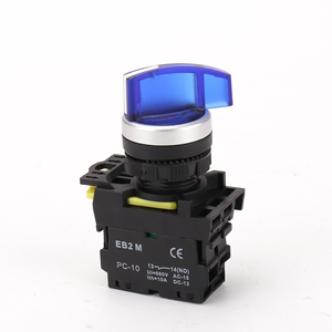 LA115 anlık aydınlatmalı anahtarı push button 2 pozisyon uzun sap IP65 su geçirmez döner plastik push button anahtarları - Product Image 4