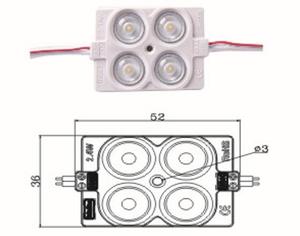 Açık DC 12V ışık kaynağı 4 LED 2835 SMD 2.4W modülü sabit akım için ışık kutusu - Product Image 1