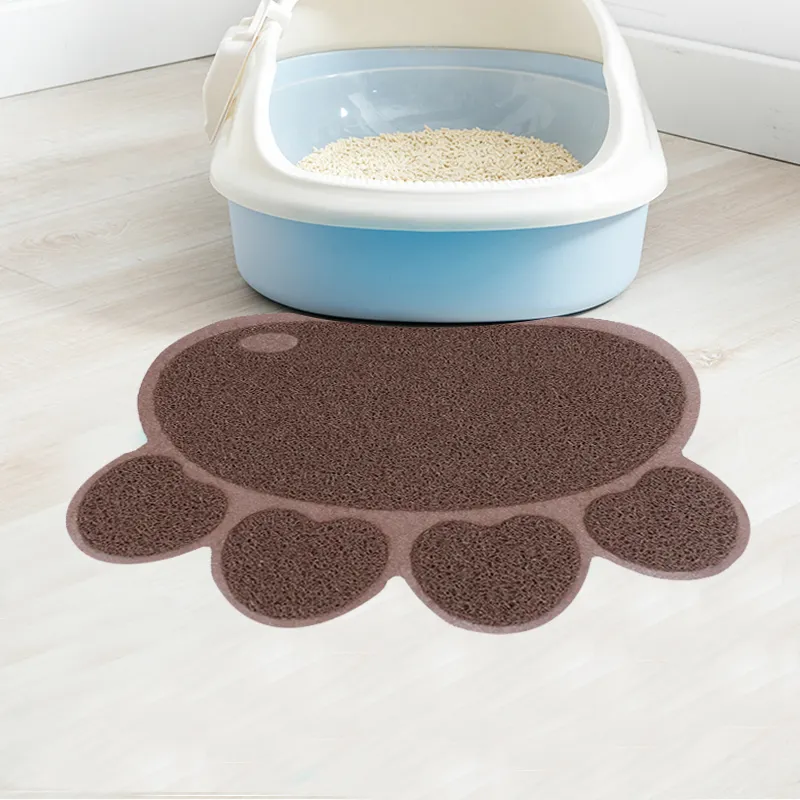 Alta Qualidade Atacado Personalizado Tamanho Pet Litter Box Cat Sand Trapping Mat PVC Pet Cat Litter Mats