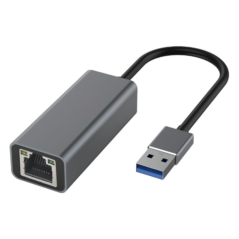 USB A-RJ45-สีเทาเข้ม