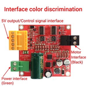 WUZHI XY-15AS 6-36V 15A motore DC modulo di scheda di guida industriale positivo e negativo pieno controllo della velocità PWM - Product Image 4