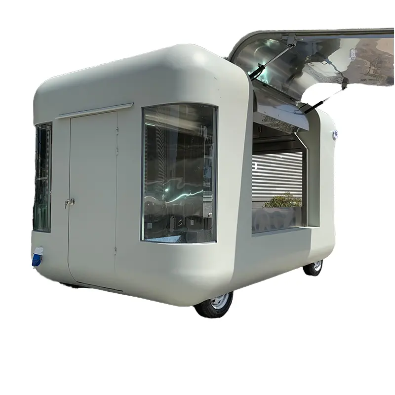 屋外ケータリングフードトラック用の新しいモバイルフードカートと屋外で使用するための小売ベーカリーレストランフードショップ