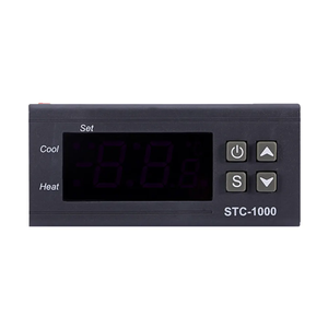 Controlador de temperatura del termostato digital 12V 24V 110V-220VAC 10A, material plástico compatible con OEM con sensor NTC