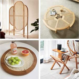 Malla de Ratan cổ điển tự nhiên En Forma EE Circulo Para muebles de Jardin Y sillas tejido de Cana - Product Image 5