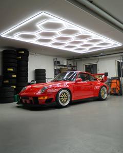 HanYin tre colori oscuramento Led a nido d'ape luce esagonale luci LED per Garage officina auto dettagli Led luce Garage - Product Image 3