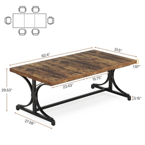 Per Tribesigns 62.4 \ "Design moderno legno Multi-Purpose Executive banco conferenza rettangolo Computer tavolo da pranzo per 4-6 persone - Product Image 6