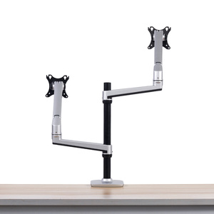 Mekanik yay monitörü montaj masa üstü VESA ekran monitör kol döner 32 inç masaüstü monitör tutucu çift ekran braketi stok - Product Image 4