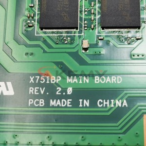 สำหรับเมนบอร์ดอัสซุส X751BP เมนบอร์ดแล็ปท็อป A751B F751B K751B CPU A4 A6 A9 A10 E2 4GB 8GB RAM DIS 100% tested - Product Image 6