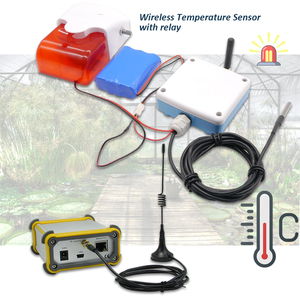 Sensor de temperatura industrial, alarma de temperatura del congelador para sala de servidores, Sensor de temperatura inalámbrico de 1200m con relé - Product Image 1