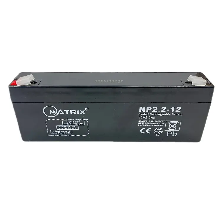 Matrix 12V2.2Ah NP2.2-12 Maintenance-Free Lead-Acid Battery UPS Elevator Emergency Equipment Medical Security Fire Host Battery