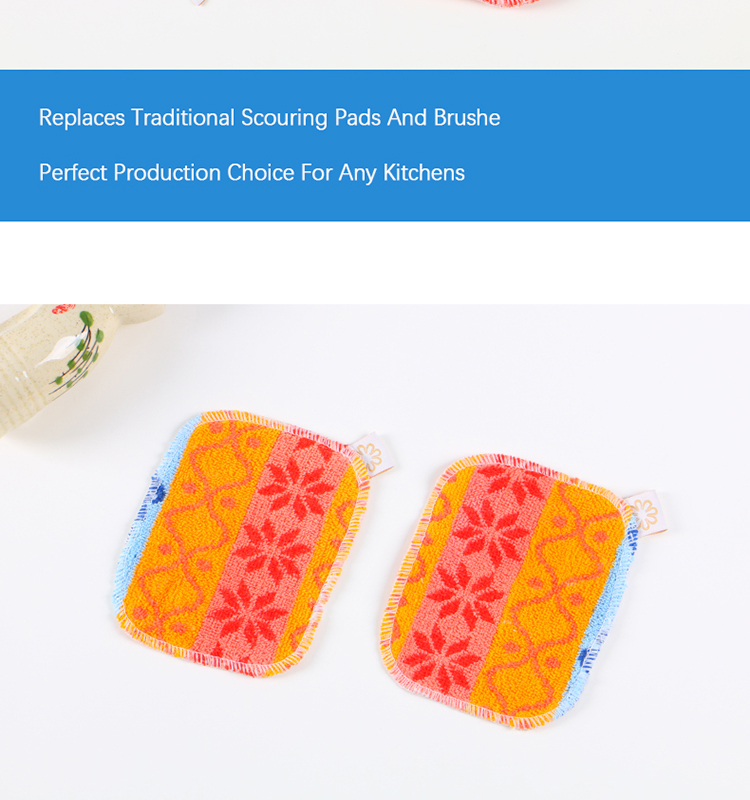 Reusable Scrub for Kitchen and Household Use Euroscrubby made of nature cotton and food-grade Resin
