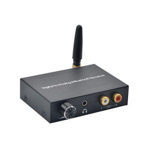同轴Toslink光学音频适配器数字SPDIF Toslink至模拟转换器数字至立体声音频R/L模拟转换器DAC - Product Image 1