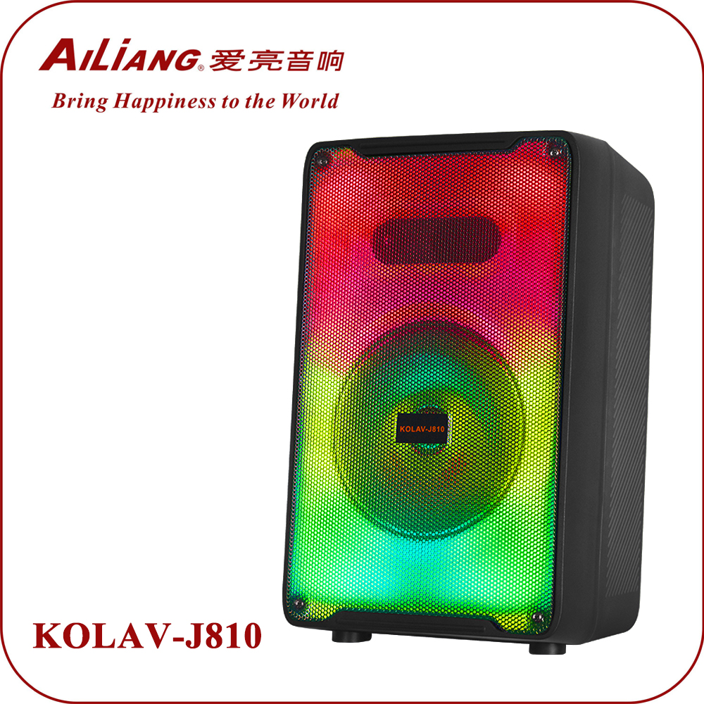 Ailiang Новые 8 дюймов свет пламени динамик bluetooth KOLAV-J810