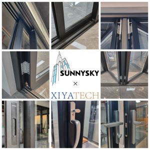 XIYATECH NFRC Double Glazed Hung <strong>Sash</strong> <strong>Window</strong> Aluminum Alloy Frame Vertical Up/Down Sliding Automatic Open Style - Product Image 3