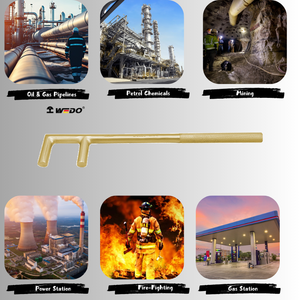 WEDO BAM/DIN Certificate Non Sparking Aluminium Bronze Beryllium Copper Forging <strong>Valve</strong> Handle <strong>Wrench</strong> <strong>F</strong> <strong>Type</strong>