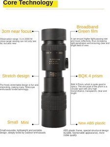 Ironzoom Zoom 10-300x40 teleskopik yüksek büyütme tek tüp açık teleskop - Product Image 3