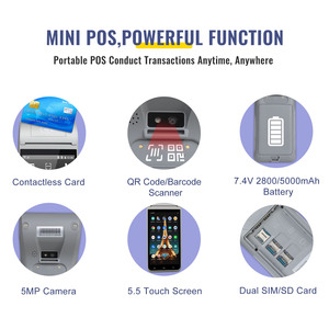 4G Wifi 5.5 pollici portatile Mobile Android 11.0 intelligente biometrica impronta digitale terminale POS per il sistema di programma di fidelizzazione - Product Image 4