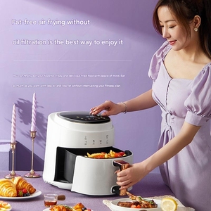 1400W Rapid Air Circulation 8L Capacity Smart Air Fryer 6 Presets Digital Touch Screen <strong>Timer</strong> Nonstick Basket <strong>Temperature</strong> <strong>Control</strong> - Product Image 2