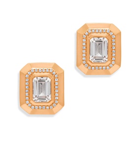 Milskye grosir perhiasan 18k berlapis emas 925 perak murni kuning emas topaz Berlian bisa menemukan anting-anting - Product Image 5