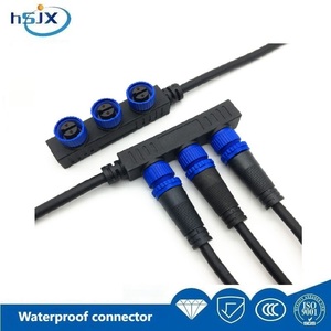 O SHENG JIA XING fabrika doğrudan su geçirmez konnektör yeni kırsal yenileme açık sokak lambası F tipi DC tipi için bir üç güç kablosu - Product Image 3