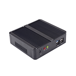 ZOOMWIN barato sin ventilador Industrial Mini Pc Box J1900 Quad Core Thin Client Win10 Pro chasis integrado ordenador integrado