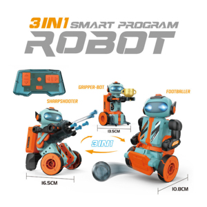 EPT2.4G 3-In-1Rc macchina di programmazione di assemblaggio intelligente programmabile giocattolo educativo stelo programma Robot giocattoli per bambini