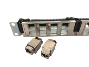 Panel de conexión modular blindado de 24 puertos y 19 pulgadas, marco de distribución de Red CAT5E CAT6 CAT6A CAT7 FTP, Panel de conexión en blanco - Product Image 2