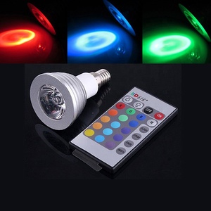 3W <strong>LED</strong> Bulb 16 Color Changing Rgb Spot Light E27 E14 GU10 Mr16 Remote <strong>12v</strong> <strong>Led</strong> Spotlight - Product Image 3
