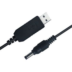 หัวแจ็ค USB To DC 5.5*2.1มม.,เพิ่มสายเพิ่มกำลังไฟ5V เป็น12V DC เราเตอร์ Wifi โมเด็มสาย USB เป็น DC 5.5*2.5มม. - Product Image 6