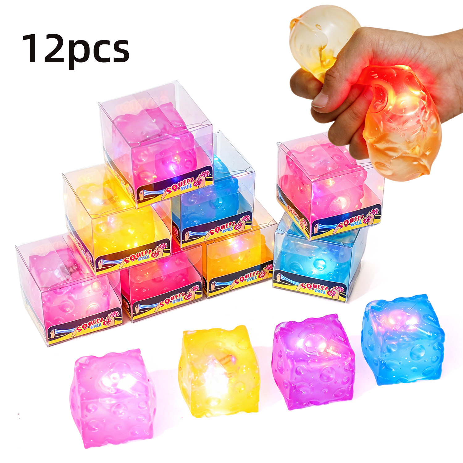 Without lights transparent cheese maltose kneading music-12 pack