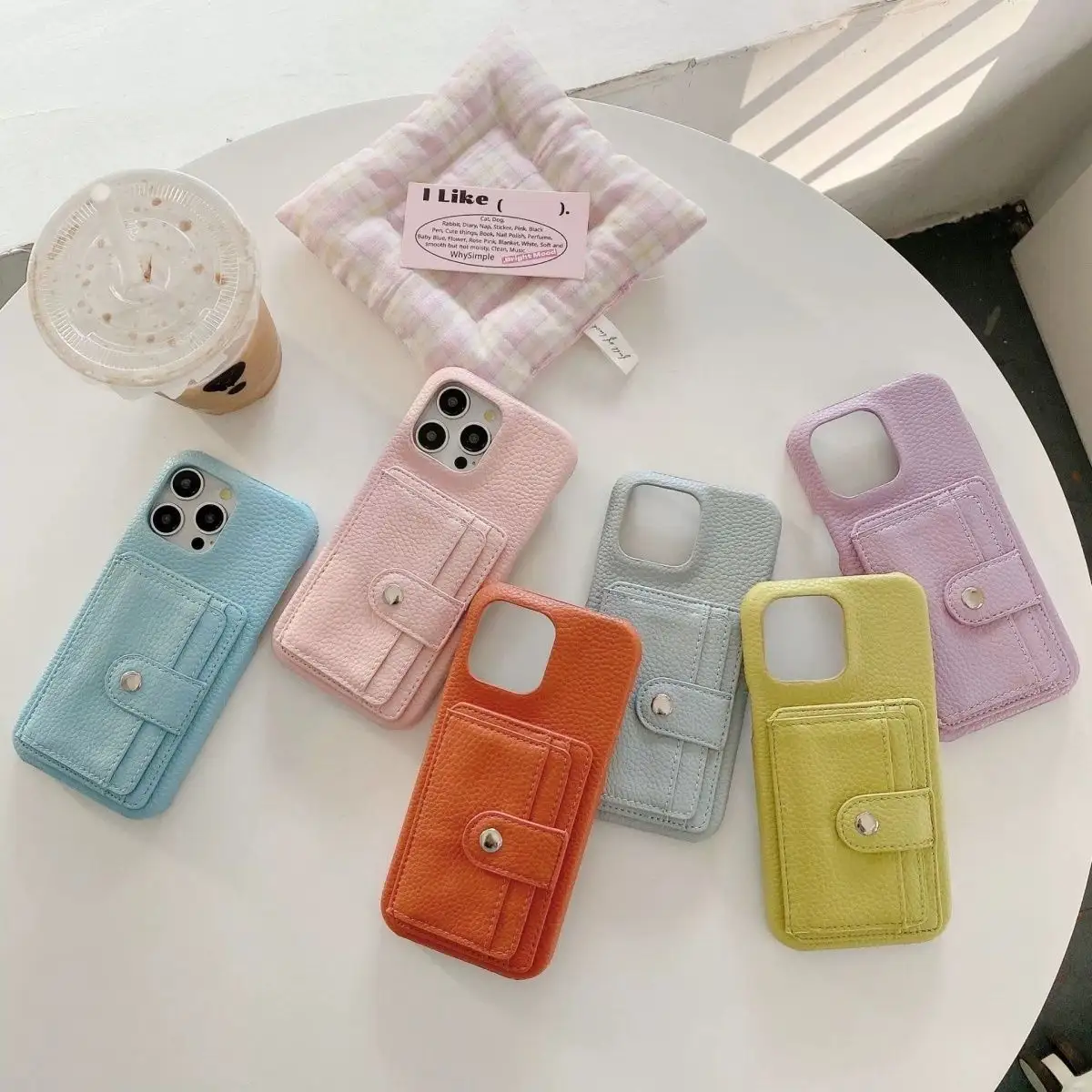 Fashion Leather Multifunctional Wallet Woman Mobile Phone Cover Accessories Phone Case For Iphone 15 11 13 12 14 Pro Max