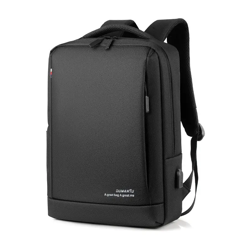 Large Capacity Waterproof Business Men Computer Laptop Bag Backpack with USB Charging Port