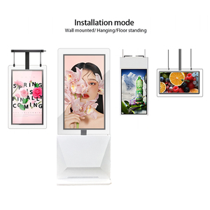 Độ sáng cao siêu mỏng Bảng menu kỹ thuật số máy nghe nhạc quảng cáo kép màn hình cửa sổ treo đôi mặt LCD hiển thị - Product Image 6