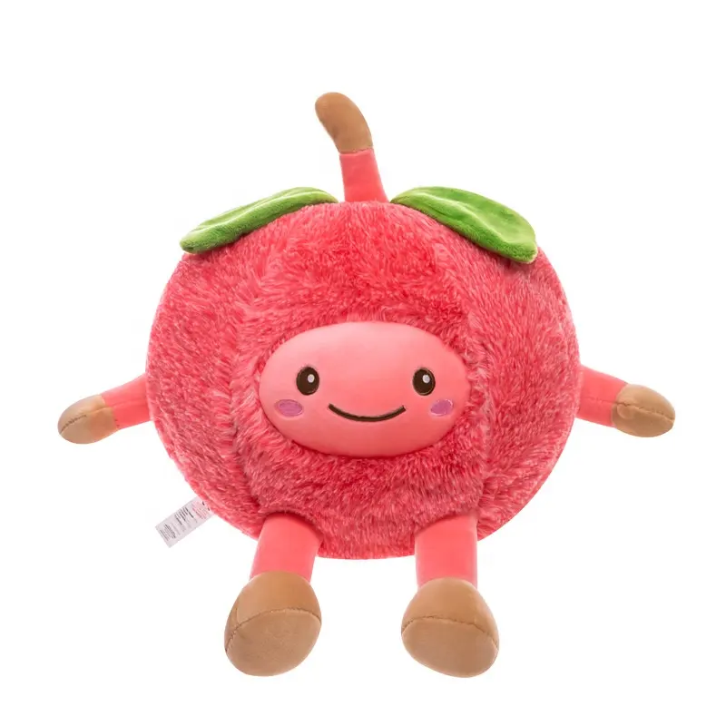 Juguete de peluche de fruta verde, Peach fruit