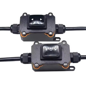 屋外インラインコードスイッチ25A125/250V防水インラインロッカースイッチ、ブラックライト2ポジションDPSTインライン電源スイッチ付き - Product Image 6