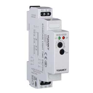 YUANKY <strong>Timer</strong> 16A SPDT DPDT Din Rail 2 <strong>LED</strong> Status Indicators Staircase Light Time Switch - Product Image 2