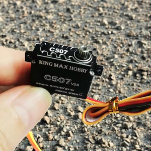 C507เซอร์โวปีกเล็ก8มม. บาง CNC 4.9กก. เกียร์เหล็กดิจิทัลสำหรับเครื่องบิน RC อากาศยานเรือใบโดรนพลาสติก - Product Image 2