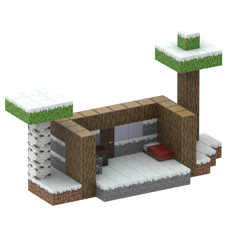 T062-snow house-128pcs