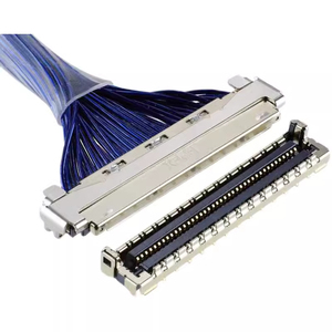 0.4mm dikey eşleştirme saat MCC 42AWG 30pin 40pin connector bağlayıcı DF36-40P-0.4SD Drone EDP örgü tel LVDS kablosu