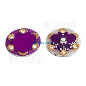 Lilypad Tri-<strong>Color</strong> <strong>LED</strong> RGB Module Lilypad <strong>LED</strong> Module Tri-<strong>Color</strong> Module Smart Electronics - Product Image 1