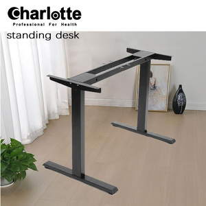 Lujoso escritorio ergonómico de altura ajustable eléctricamente para gerente de oficina con marco de escritorio de pie para oficinas - Product Image 2