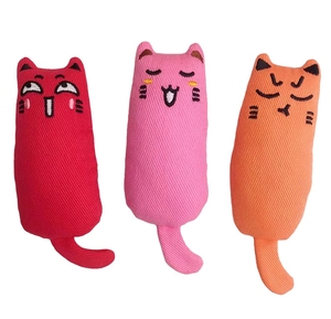 Juguetes interactivos de peluche de hierba gatera, almohada masticable duradera y alivio del estrés para gatos y perros, juguete bonito y divertido para mascotas - Product Image 2