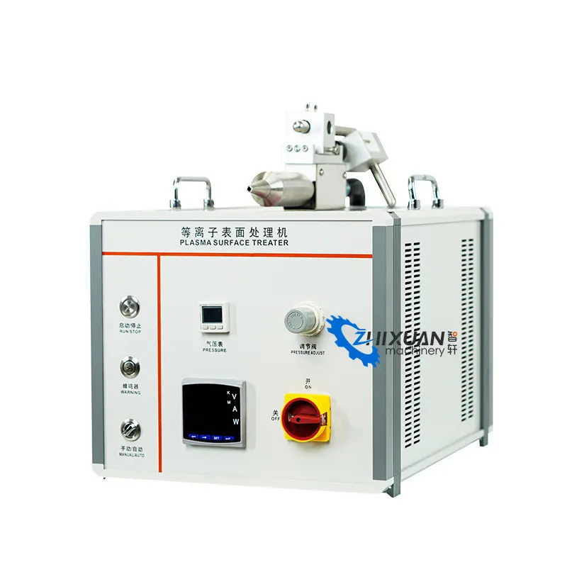 Máquina de limpieza de plasma atmosférico tipo inyección directa/componentes de vidrio Equipo de tratamiento de superficie de plasma para dispensación/len
