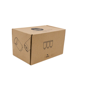 Toptan özel tasarım kraft kağıt uçak taşıma oluklu ambalaj kutusu katlanır nakliye özel posta karton kutu - Product Image 2