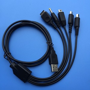 สายชาร์จ5ใน1 USB ยาว1.2เมตรสำหรับ3DS NDS i/sp/ndsl/wii u/psp มัลติฟังก์ชันและสายชาร์จหลายพอร์ต - Product Image 5