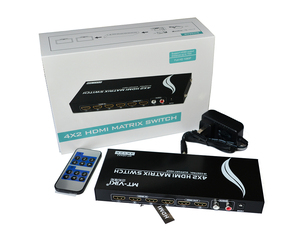 Factory Price IR Control 4K CE Passed <strong>HDMI</strong> <strong>matrix</strong> Switcher 4x2 - Product Image 6